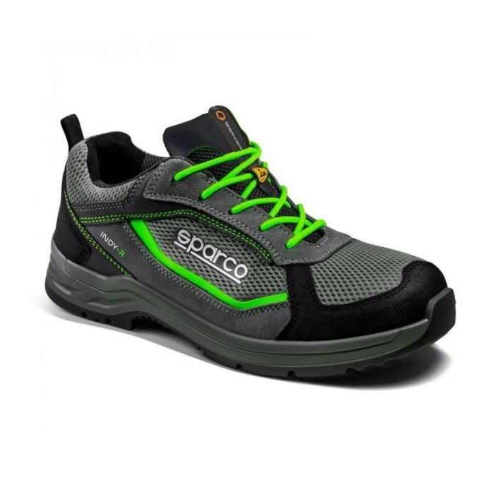 Sparco S0753943GSVF Zapatilla Indy-R S1P Esd Talla 43 Gris-Verde