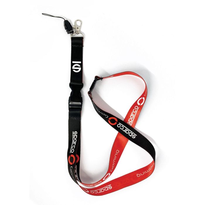 Sparco Lanyard Sparco Gaming Negro-Rojo 1