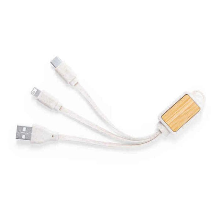 Llavero con Cable Micro USB, USB-C y Lightning 146669