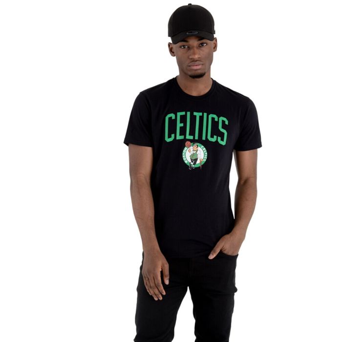 Camiseta de Manga Corta Hombre New Era NOS NBA BOSCEL 60505459 Negro