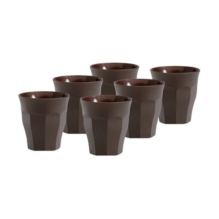 Set de Vasos Duralex Picardie Marrón 90 ml Ø 6,5 x 6,7 cm (6 Unidades)