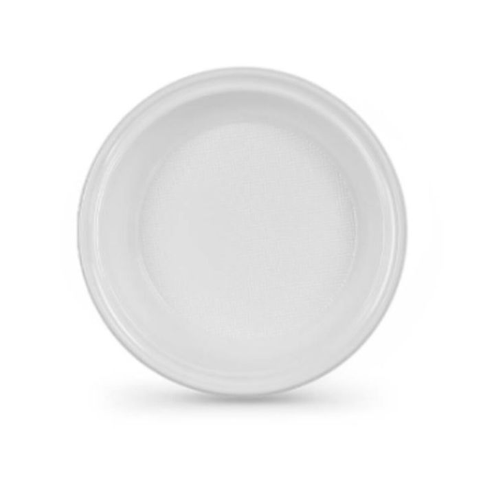 Set de platos reutilizables Algon Blanco 22 x 22 x 1,5 cm 22 cm 10 Unidades