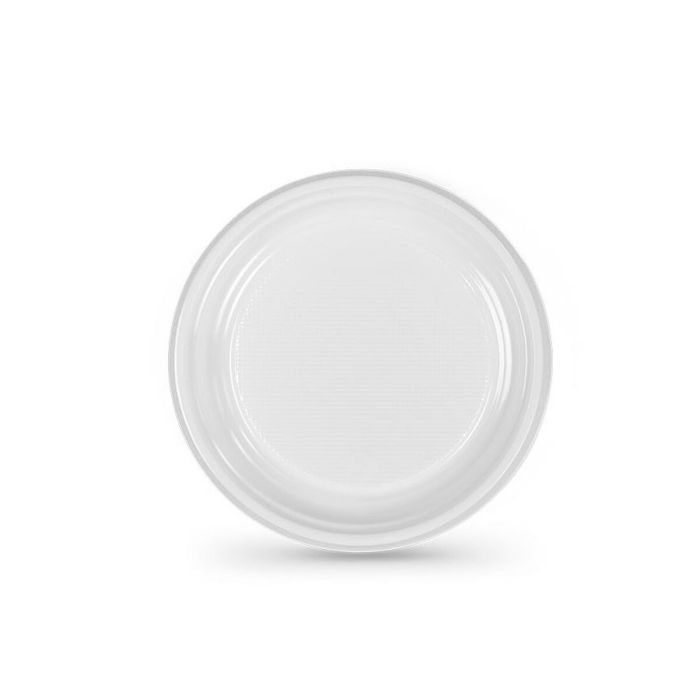 Set de platos reutilizables Algon Blanco Plástico 17 cm (25 Unidades) 1