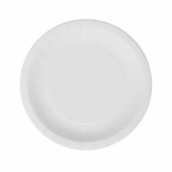 Set de Platos Algon Desechables Blanco Cartón 20 cm (36 Unidades) 1