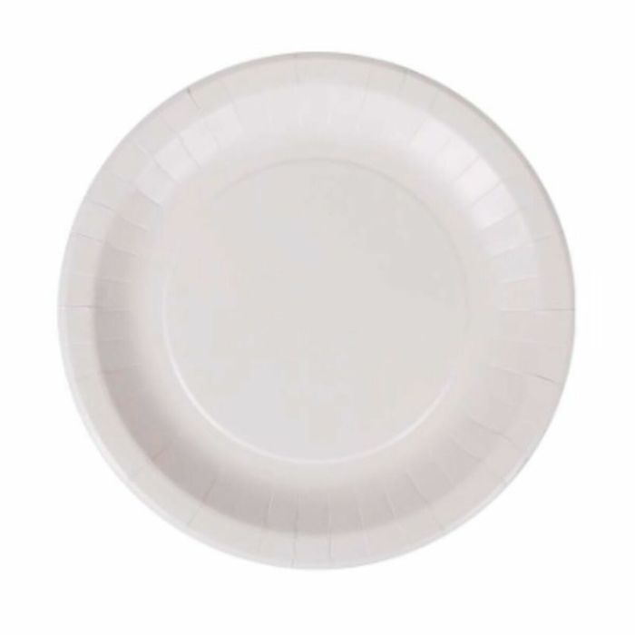 Set de Platos Algon Desechables Blanco Cartón 28 cm (15 Unidades) 1