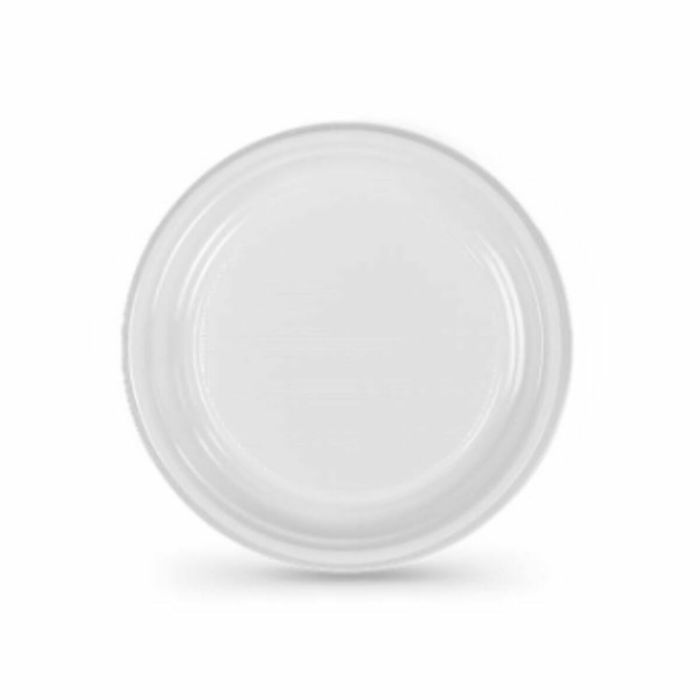 Set de platos reutilizables Algon Blanco 20,5 x 20,5 x 2 cm (36 Unidades) 1