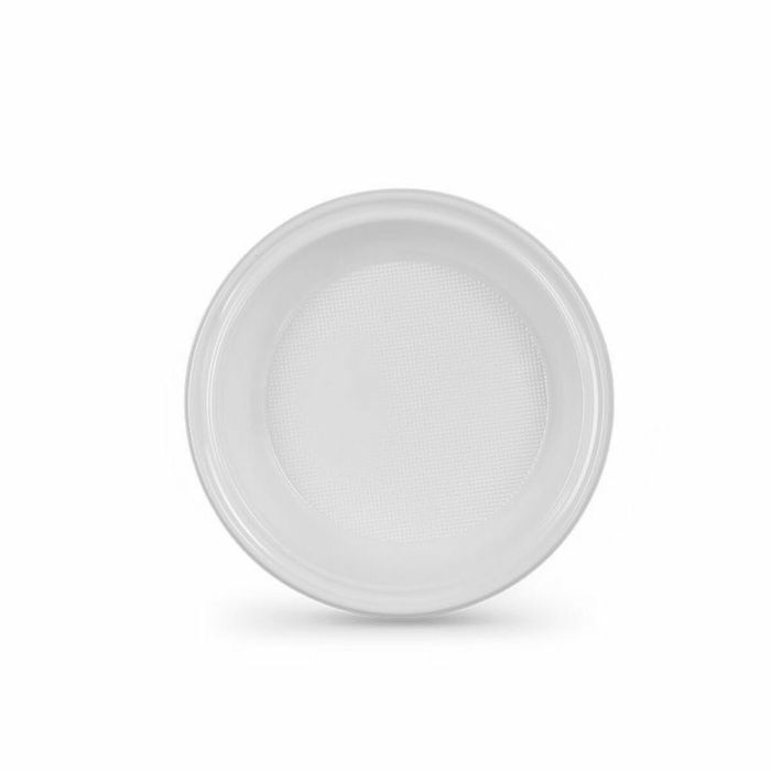 Set de platos reutilizables Algon Blanco Plástico 20,5 x 3 cm (36 Unidades) 1