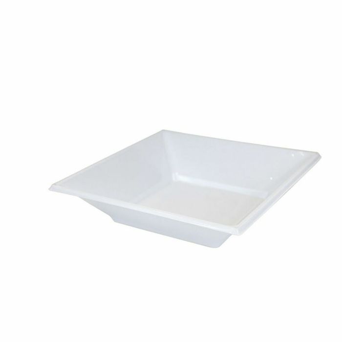 Set de platos reutilizables Algon Blanco Plástico (24 Unidades) 1