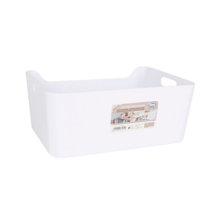 Cesta Multiusos Dem Blanco 33 x 24 x 14,5 cm (12 Unidades) 1