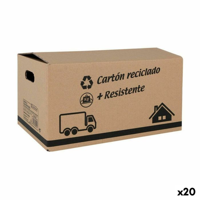 Caja de Almacenaje con Tapa Confortime Cartón 40 X 25 X 20 cm (20 Unidades)  