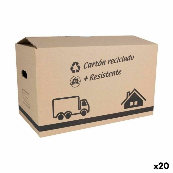 Caja de Almacenaje con Tapa Confortime Cartón 50 x 29 x 30 cm (20 Unidades)