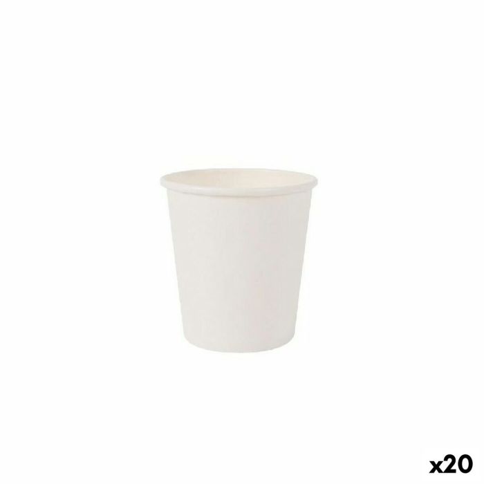Set de Vasos Algon Cartón Blanco 50 Piezas 120 ml (20 Unidades)