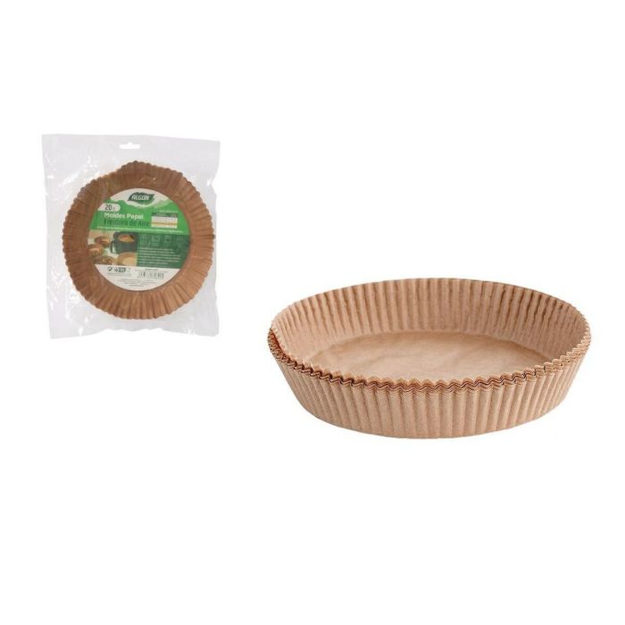 Set de bandejas para Alimentos Algon Freidora sin Aceite 20 cm 20 Piezas (24 Unidades) 1