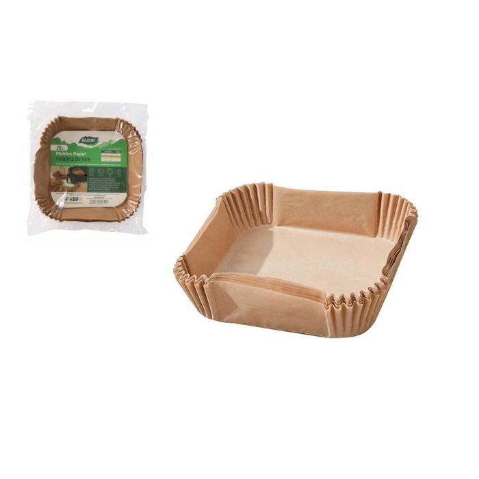 Set de bandejas para Alimentos Algon Freidora sin Aceite 24 cm 20 Piezas (24 Unidades) 1