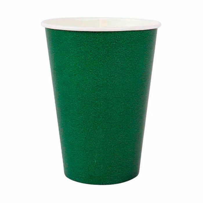 Set de Vasos Algon Desechables Cartón Verde 20 Piezas 220 ml (20 Unidades) 1