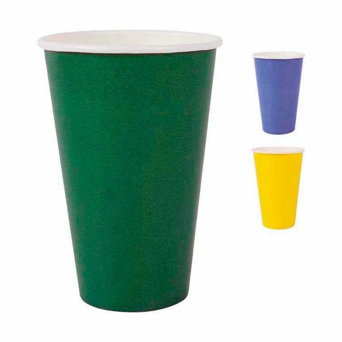 Set de Vasos Algon Desechables Cartón Multicolor 10 Piezas 350 ml (20 Unidades) 1