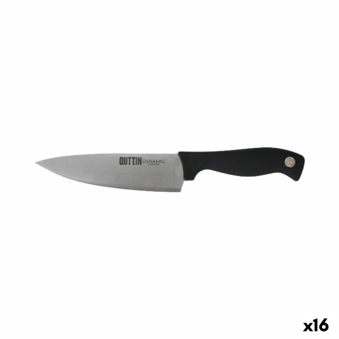 Cuchillo de Cocina Quttin Dynamic Negro Plateado 16 cm (16 Unidades)