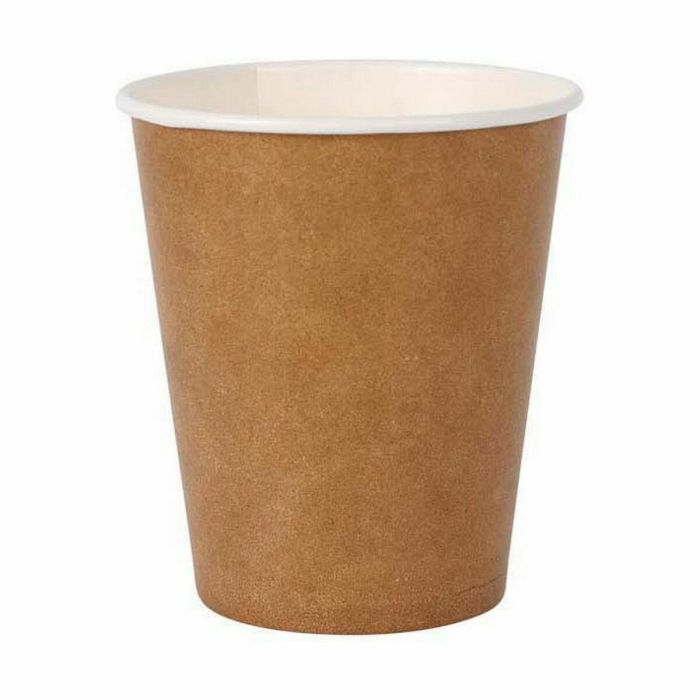 Set de Vasos Algon Desechables papel kraft 12 Piezas 250 ml (20 Unidades) 1