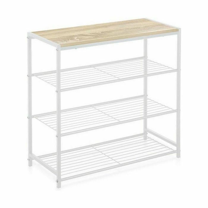 Estantería Confortime Blanco Madera Metal 60 x 30 x 63,5 cm (3 Unidades) 1