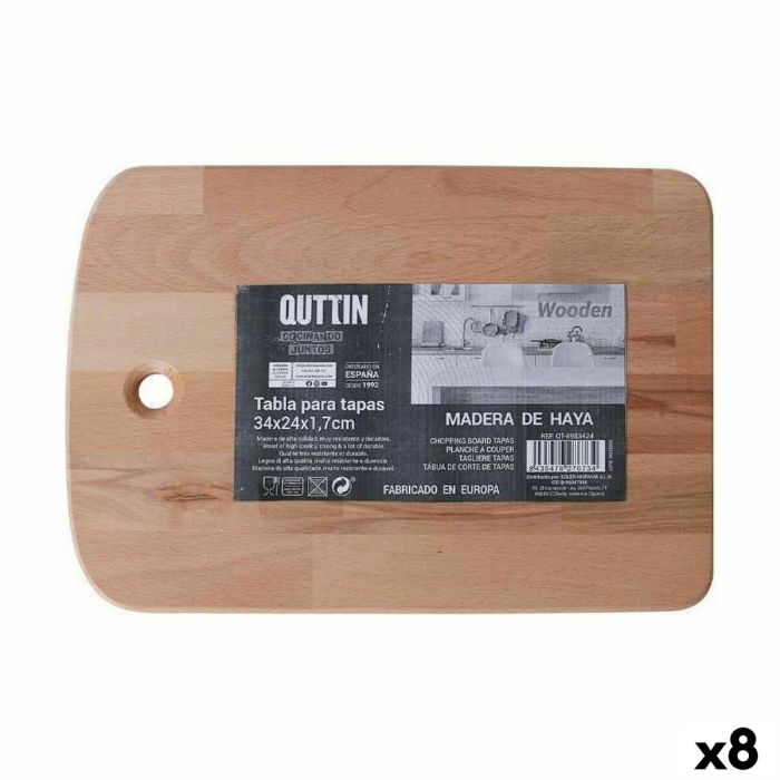 Tabla de cortar Quttin 34 x 24 x 1,7 cm (8 Unidades)
