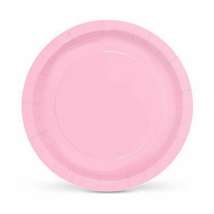 Set de Platos Algon Desechables Cartón 20 cm Rosa 10 Piezas (36 Unidades) 1