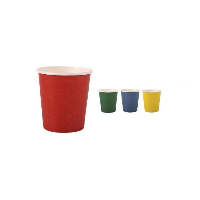 Set de Vasos Algon Desechables Cartón Multicolor 20 Piezas 120 ml (24 Unidades) 1