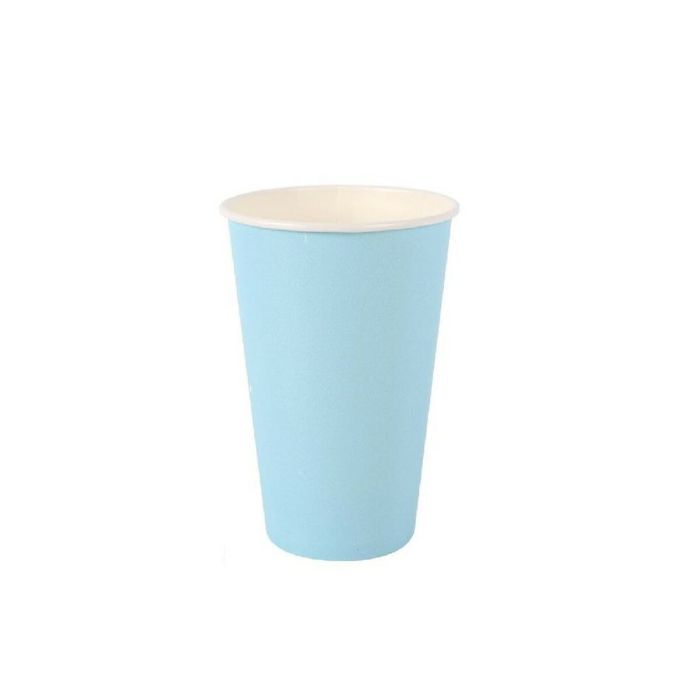 Set de Vasos Algon Desechables Cartón Azul 7 Piezas 450 ml (16 Unidades) 1
