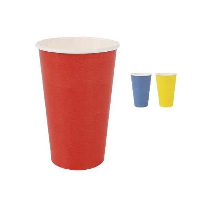 Set de Vasos Algon Desechables Cartón Multicolor 10 Piezas 450 ml (16 Unidades) 1