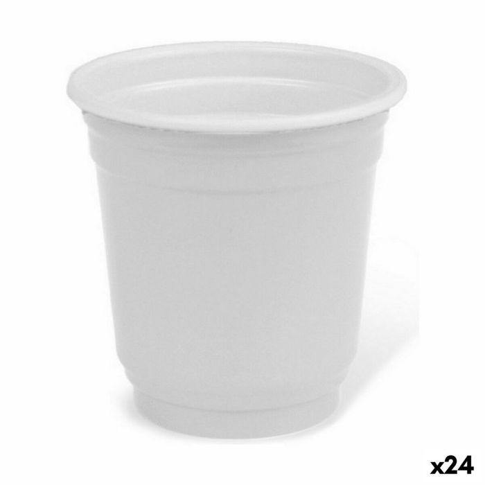 Set de Vasos de Chupito Algon Reutilizable Blanco Plástico 36 Piezas 50 ml (24 Unidades)