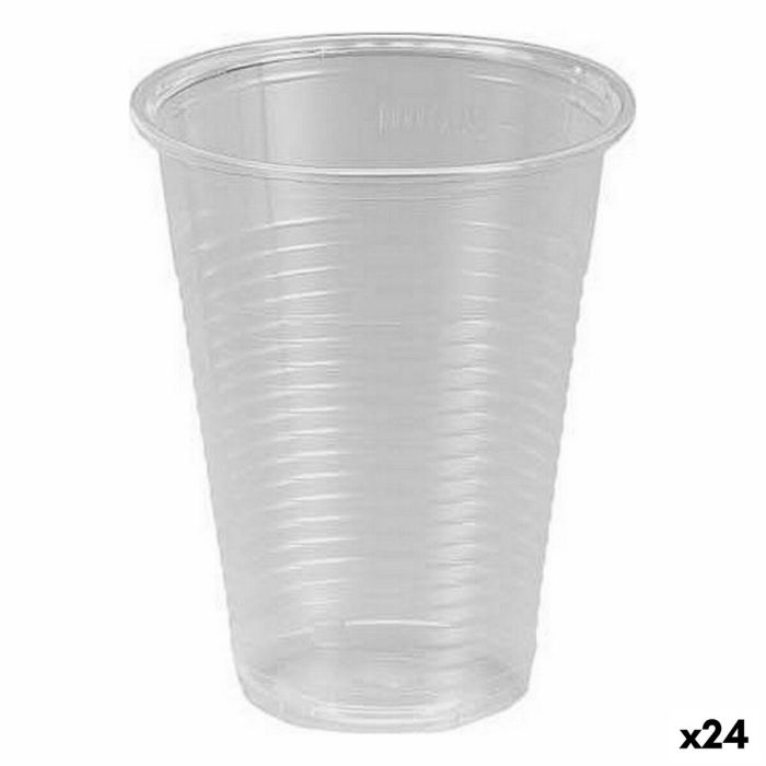 Set de vasos reutilizables Algon Transparente 25 Piezas 200 ml (24 Unidades)