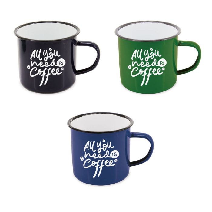 Taza Retro Metal esmaltado 100 ml (24 Unidades) 2