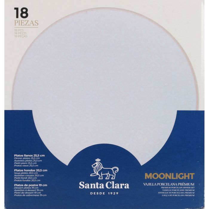 Set de Vajilla Santa Clara Moonlight 18 Piezas Porcelana (2 Unidades) 4