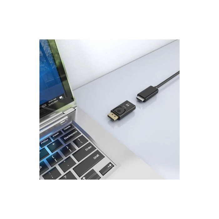 AISENS - CONVERSOR DISPLAYPORT A HDMI 4K@60HZ, DP/M-HDMI/H, NEGRO 3