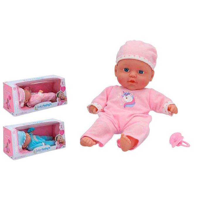Muñeco Bebé con Sonido Rosa