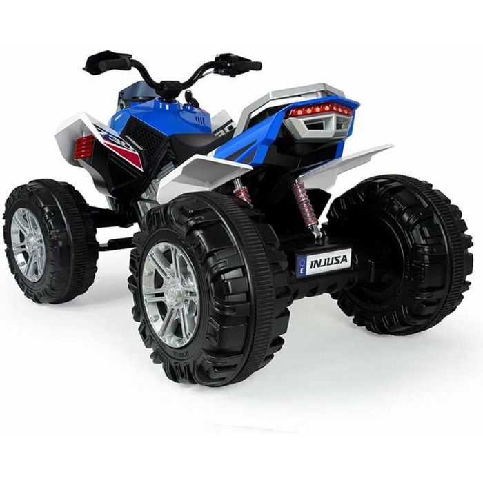 Quad Eléctrico Injusa Rage Luz Azul Blanco 12 V 6