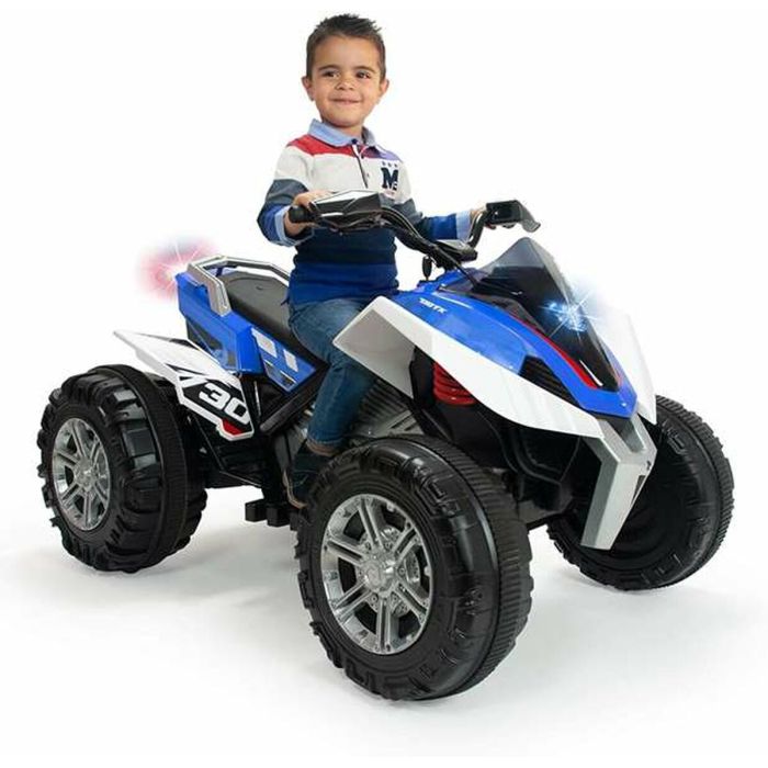 Quad Eléctrico Injusa Rage Luz Azul Blanco 12 V 5