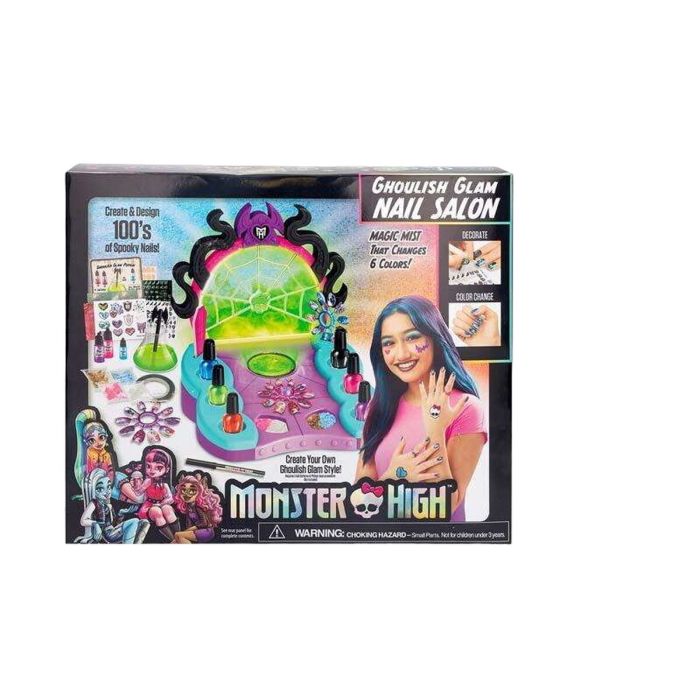 Set de Maquillaje Infantil Monster High Glam Ghoulish Uñas