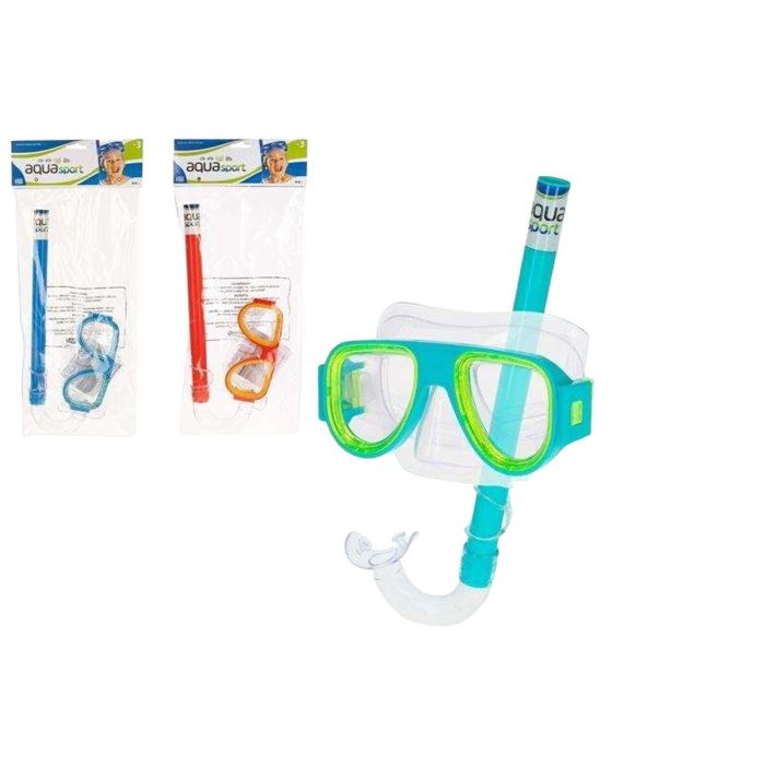 Mascara y tubo de respiración snorkel de silicona infantil (+ 3 años) - modelos surtidos