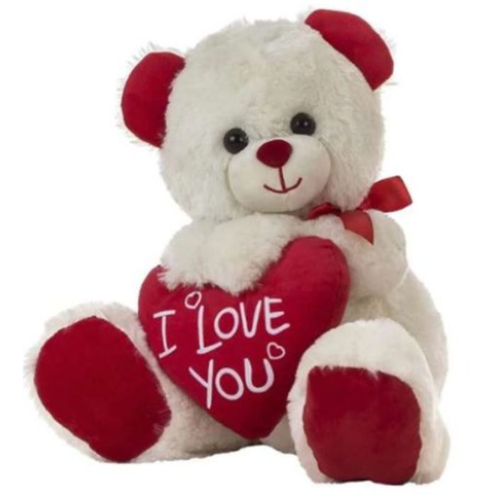 Oso de Peluche I Love You 36 cm Corazón 2