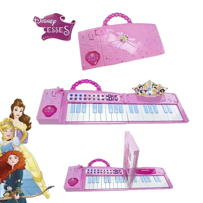 Piano de juguete Disney Princess Electrónico Plegable Rosa 2