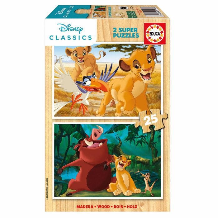 Set de 2 Puzzles The Lion King Classics 25 Piezas