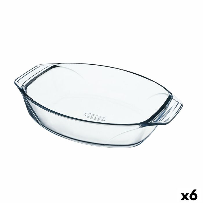 Pyrex-Fuente para Horno Pyrex Classic Ovalada 35 x 24 x 7 cm Transparente  Vidrio (6