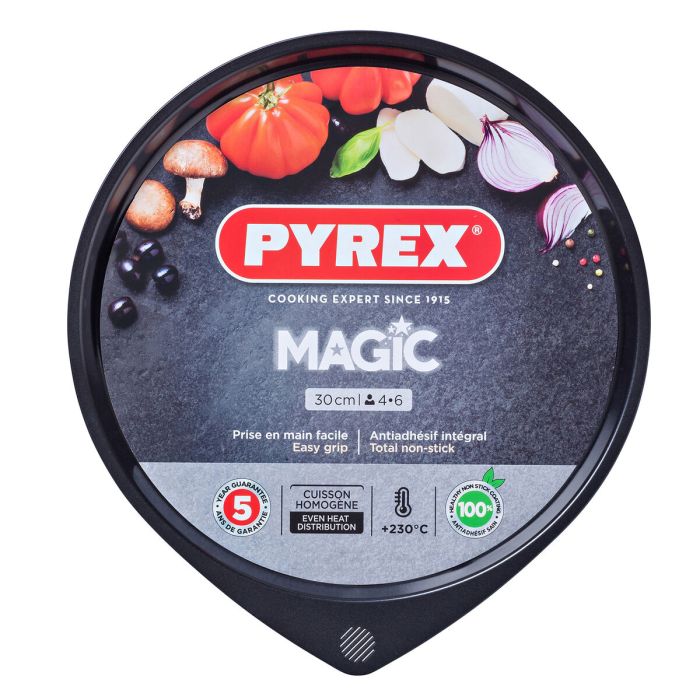 Molde para Pizza Pyrex Magic Negro Metal Ø 30 cm (6 Unidades) 2