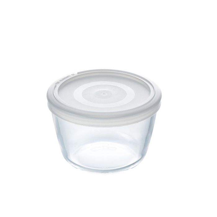 Fiambrera Redonda con Tapa Pyrex Cook&freeze 600 ml 12 x 12 x 9 cm Transparente Vidrio Silicona (8 Unidades) 1