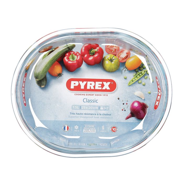 Fuente de Cocina Pyrex Classic Ovalado Transparente Vidrio 25 x 20 x 6 cm (6 Unidades) 1