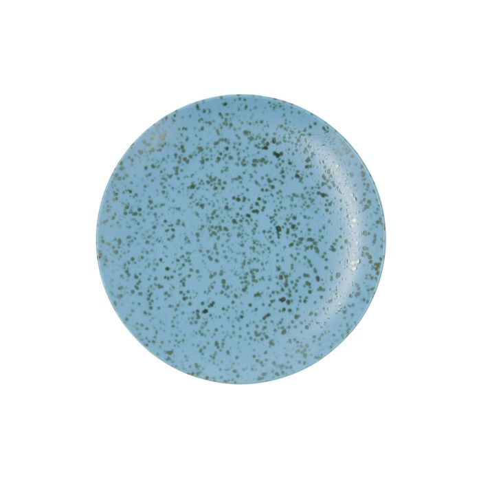 Plato Llano Ariane Oxide Cerámica Azul (Ø 24 cm) (6 Unidades) 1