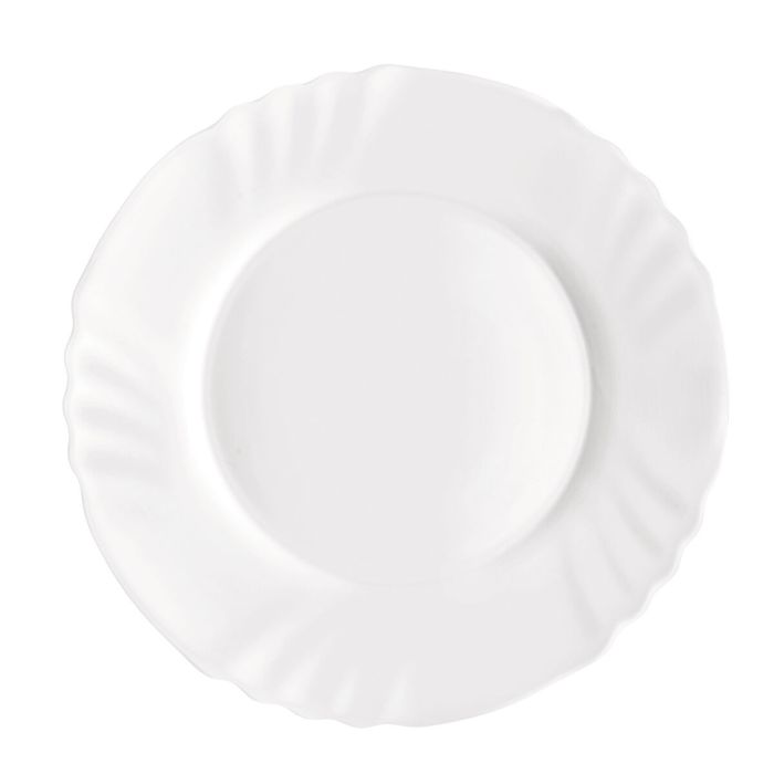 Plato de Postre Bormioli Rocco Ebro Blanco Vidrio (20 cm) (36 Unidades) 1