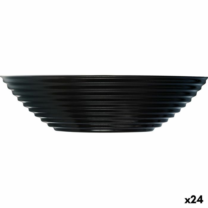 Cuenco Luminarc Harena Sopa 20 cm Negro Vidrio (24 Unidades)