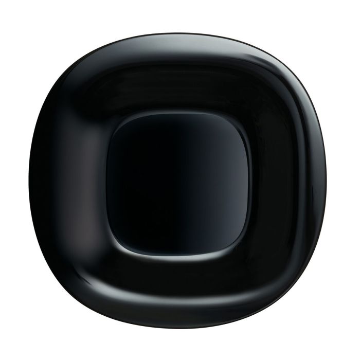 Plato Llano Luminarc Carine Negro Vidrio (Ø 26 cm) (24 Unidades) 2