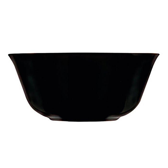 Bol Luminarc Carine Negro Multiusos Vidrio (12 cm) (24 Unidades) 1